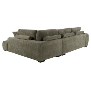 ΚΑΝΑΠΕΣ ΓΩΝΙΑ (ΔΕΞΙΑ) COVEN HM3266.04R ΠΡΑΣΙΝΟ ΥΦΑΣΜΑ 298x102-208x85Υεκ. - Pakobazaar