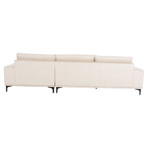 ΚΑΝΑΠΕΣ ΓΩΝΙΑ (ΔΕΞΙΑ) NOA HM3278.01R ΕΚΡΟΥ ΥΦΑΣΜΑ 288x90-157x67-80Υεκ. - Pakobazaar
