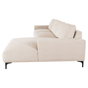 ΚΑΝΑΠΕΣ ΓΩΝΙΑ (ΔΕΞΙΑ) NOA HM3278.01R ΕΚΡΟΥ ΥΦΑΣΜΑ 288x90-157x67-80Υεκ. - Pakobazaar