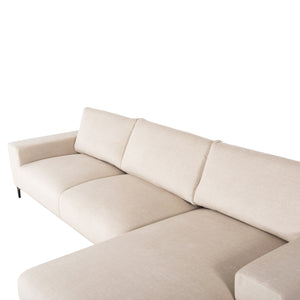 ΚΑΝΑΠΕΣ ΓΩΝΙΑ (ΔΕΞΙΑ) NOA HM3278.01R ΕΚΡΟΥ ΥΦΑΣΜΑ 288x90-157x67-80Υεκ. - Pakobazaar