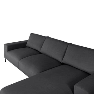 ΚΑΝΑΠΕΣ ΓΩΝΙΑ (ΔΕΞΙΑ) NOA HM3278.02R ΑΝΘΡΑΚΙ ΥΦΑΣΜΑ 288x90-157x67-80Υεκ. - Pakobazaar