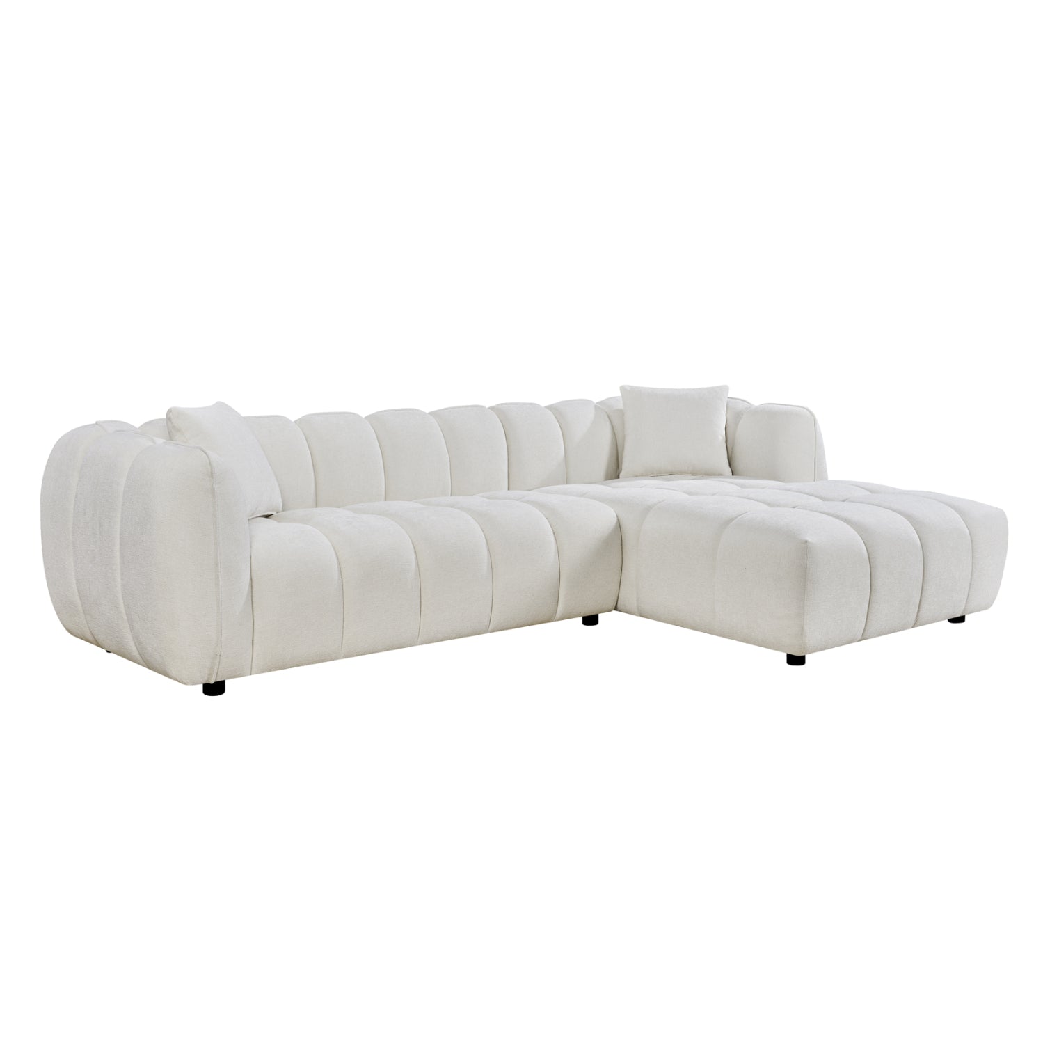 ΚΑΝΑΠΕΣ ΓΩΝΙΑ (ΔΕΞΙΑ) LYKKE HM3326.02R ΕΚΡΟΥ ΥΦΑΣΜΑ 280x89-165(η γωνία)x70Υεκ - Pakobazaar