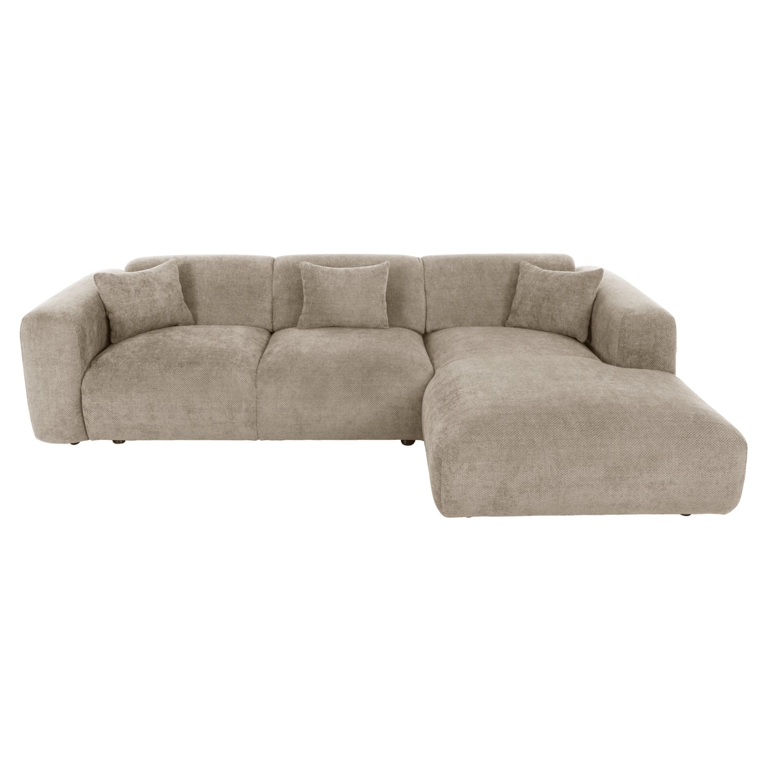 ΚΑΝΑΠΕΣ ΓΩΝΙΑ BRICKEN HM3275.01R ΜΠΕΖ ΥΦΑΣΜΑ 110-282x98-160x72Υεκ. - Pakobazaar