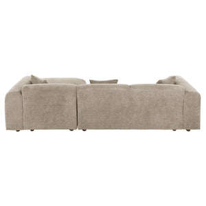 ΚΑΝΑΠΕΣ ΓΩΝΙΑ BRICKEN HM3275.01R ΜΠΕΖ ΥΦΑΣΜΑ 110-282x98-160x72Υεκ. - Pakobazaar