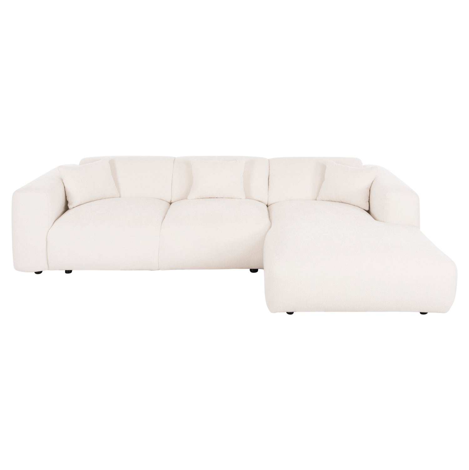ΚΑΝΑΠΕΣ ΓΩΝΙΑ BRICKEN HM3275.02R ΛΕΥΚΟ ΥΦΑΣΜΑ 110-282x98-160x72Υεκ. - Pakobazaar