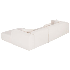 ΚΑΝΑΠΕΣ ΓΩΝΙΑ BRICKEN HM3275.02R ΛΕΥΚΟ ΥΦΑΣΜΑ 110-282x98-160x72Υεκ. - Pakobazaar