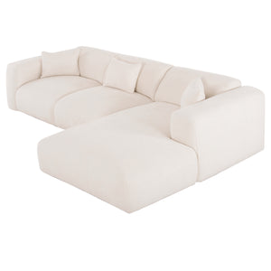 ΚΑΝΑΠΕΣ ΓΩΝΙΑ BRICKEN HM3275.02R ΛΕΥΚΟ ΥΦΑΣΜΑ 110-282x98-160x72Υεκ. - Pakobazaar