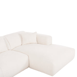 ΚΑΝΑΠΕΣ ΓΩΝΙΑ BRICKEN HM3275.02R ΛΕΥΚΟ ΥΦΑΣΜΑ 110-282x98-160x72Υεκ. - Pakobazaar