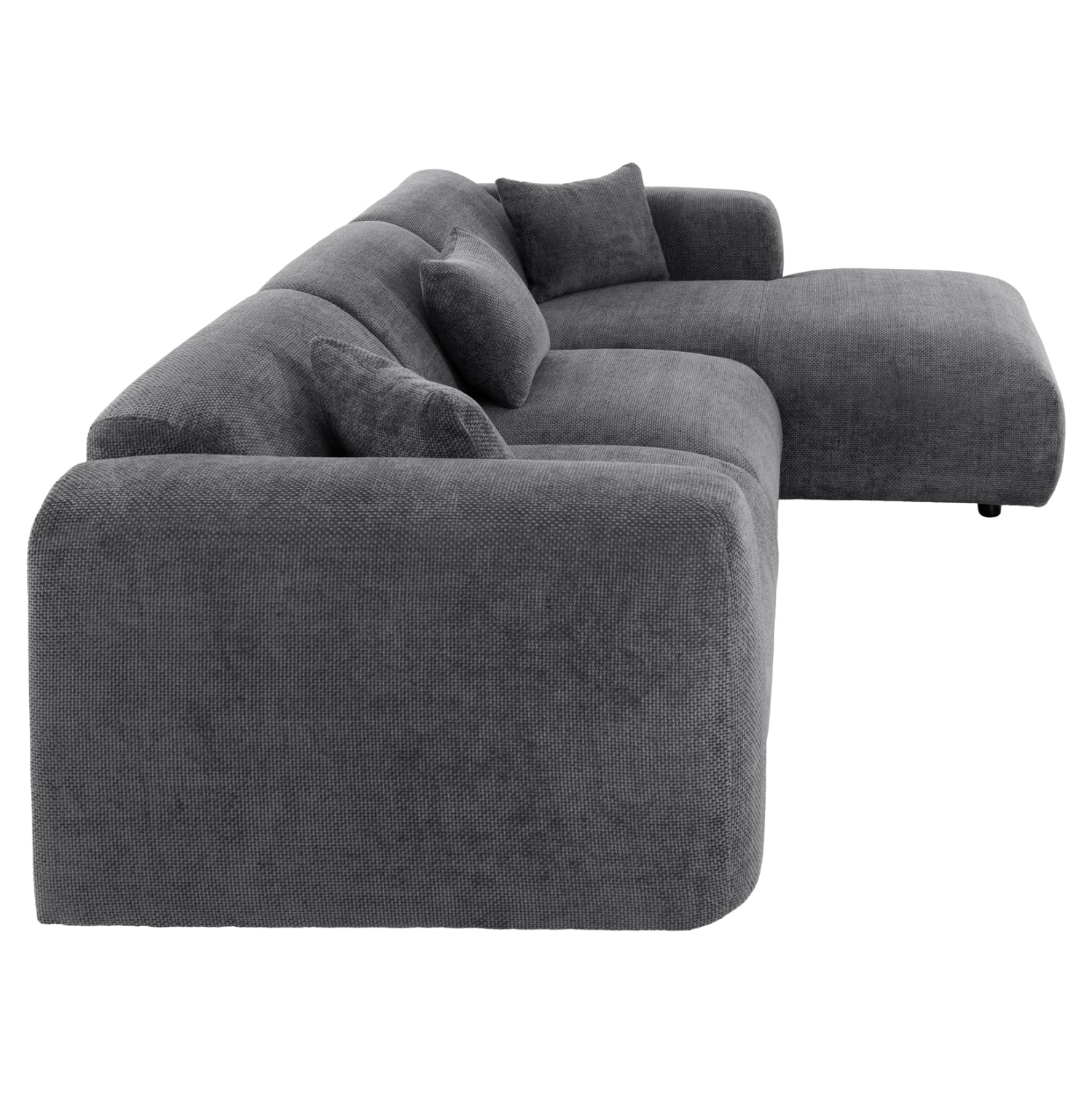 ΚΑΝΑΠΕΣ ΓΩΝΙΑ BRICKEN HM3275.04R ΑΝΘΡΑΚΙ ΥΦΑΣΜΑ 110-282x98-160x72Υεκ. - Pakobazaar