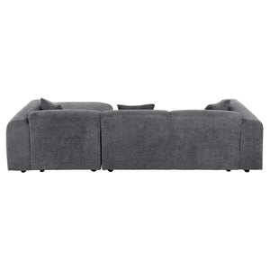 ΚΑΝΑΠΕΣ ΓΩΝΙΑ BRICKEN HM3275.04R ΑΝΘΡΑΚΙ ΥΦΑΣΜΑ 110-282x98-160x72Υεκ. - Pakobazaar