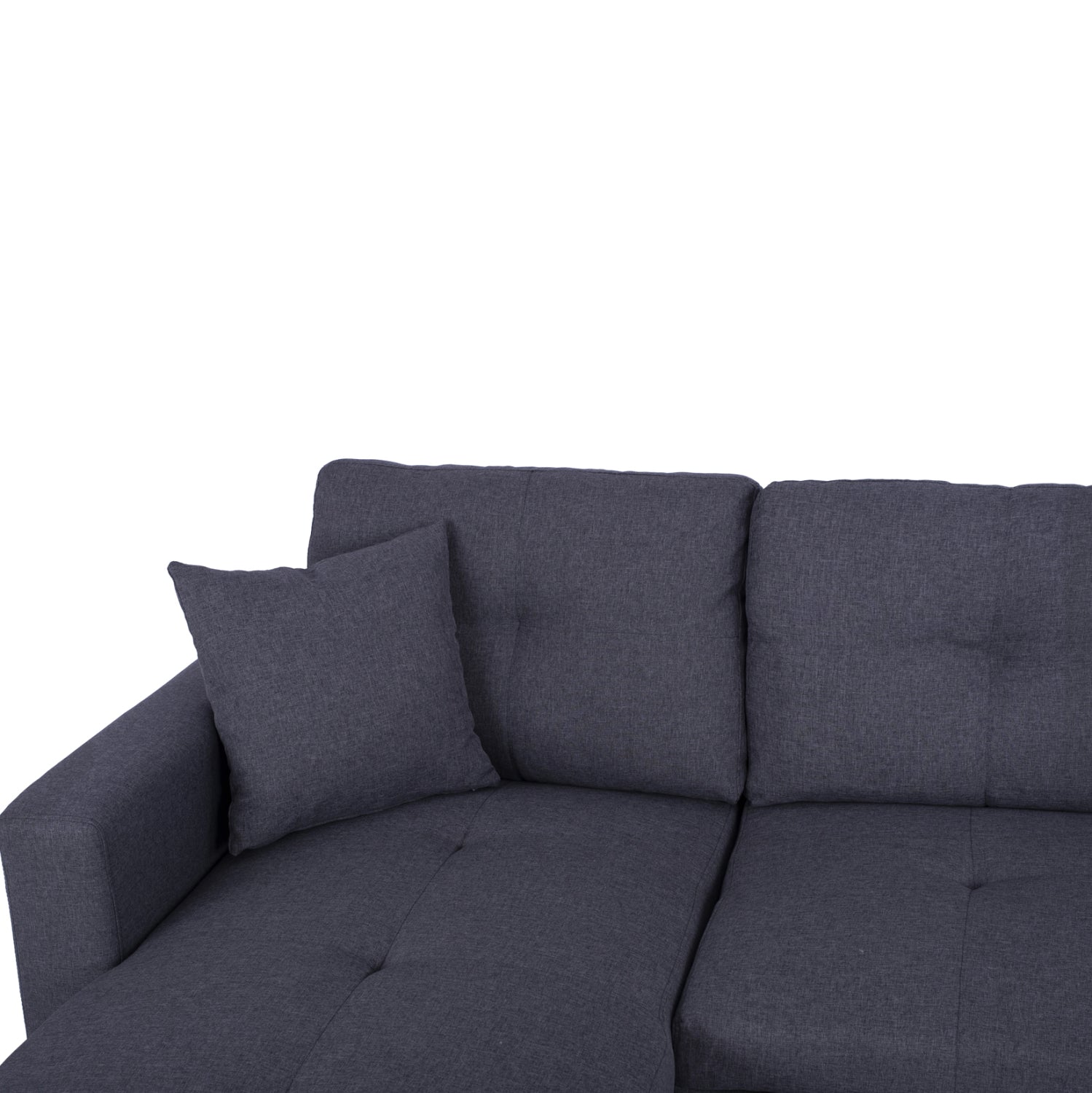 ΚΑΝΑΠΕΣ ΓΩΝΙΑ ΚΡΕΒΑΤΙ WAYNE 224x147x85Υεκ. HM3028.11 ΓΚΡΙ ΥΦΑΣΜΑ - Pakobazaar