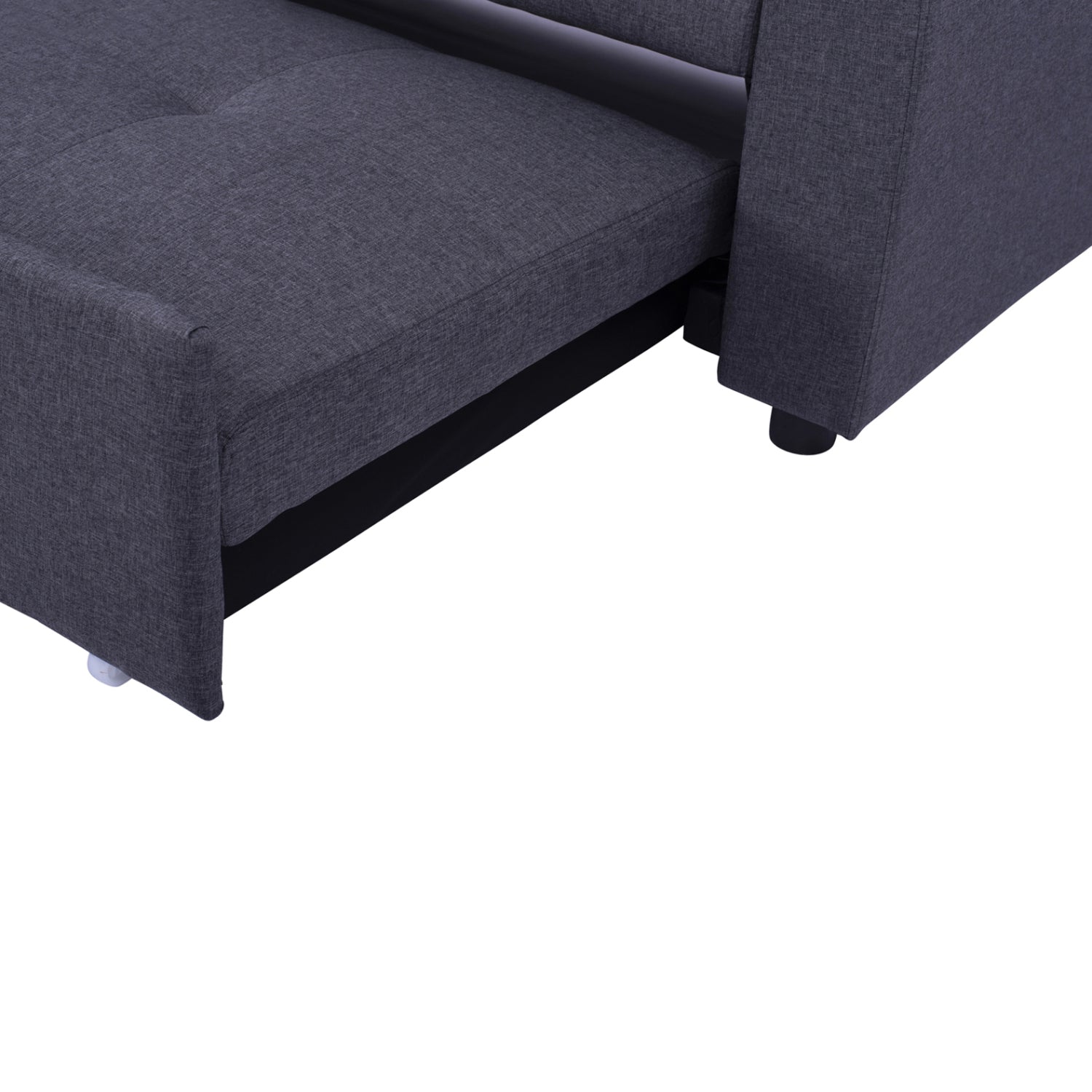 ΚΑΝΑΠΕΣ ΓΩΝΙΑ ΚΡΕΒΑΤΙ WAYNE 224x147x85Υεκ. HM3028.11 ΓΚΡΙ ΥΦΑΣΜΑ - Pakobazaar
