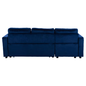 ΚΑΝΑΠΕΣ ΓΩΝΙΑ ΚΡΕΒΑΤΙ WAYNE 224x147x85Υεκ. HM3028.18 ΒΕΛΟΥΔΟ ΜΠΛΕ - Pakobazaar