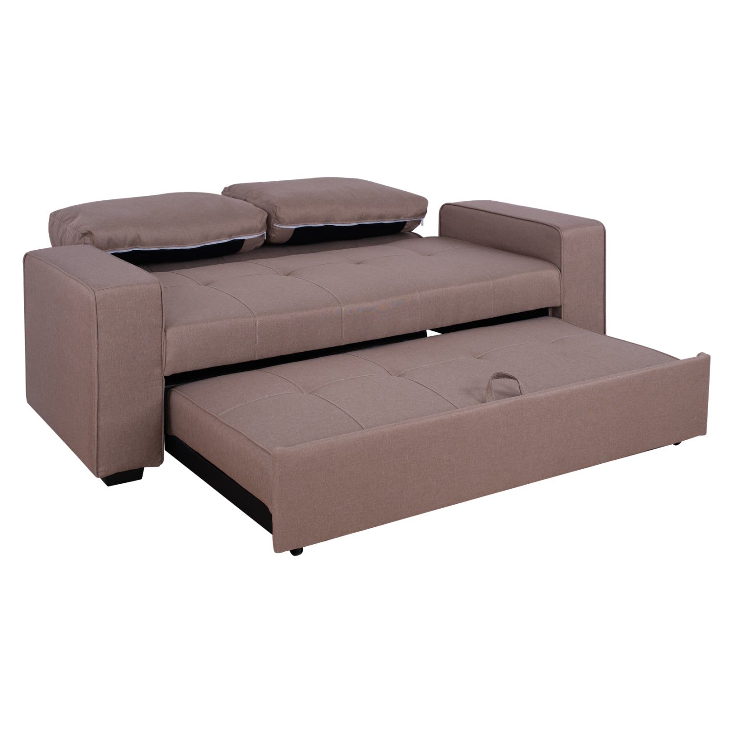 ΚΑΝΑΠΕΣ ΚΡΕΒΑΤΙ KANNA 2ΘΕΣΙΟΣ HM3082.04 ΜΕ ΜΠΕΖ ΥΦΑΣΜΑ 175x100x83 εκ. - Pakobazaar