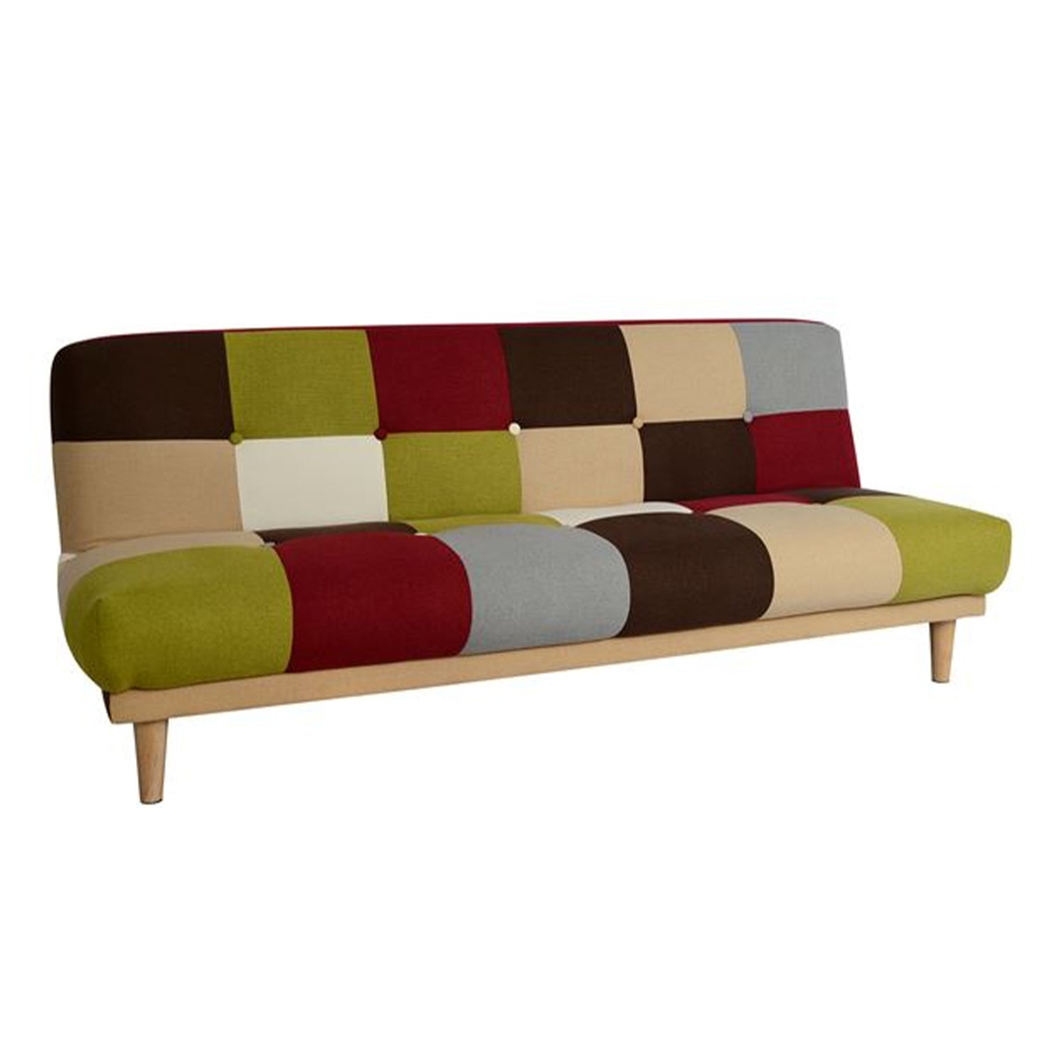 ΚΑΝΑΠΕΣ ΚΡΕΒΑΤΙ 3Θ HM3003 LEONARDO MIXED COLOR 180x80x75Υεκ. - Pakobazaar