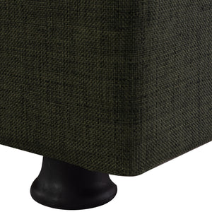 ΚΑΝΑΠΕΣ ΚΡΕΒΑΤΙ ANDRI ΤΡΙΘΕΣΙΟΣ DARK OLIVE HM3239.05 180x72x77 εκ. - Pakobazaar