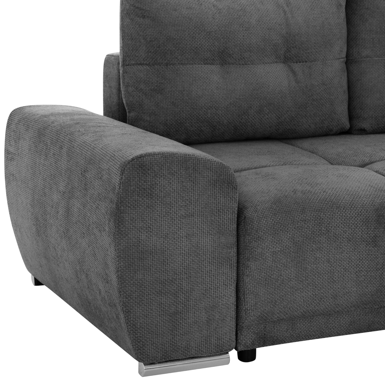 ΚΑΝΑΠΕΣ ΚΡΕΒΑΤΙ ΔΕΞΙΑ ΓΩΝΙΑ COMFYRA HM3336.01R ΓΚΡΙ ΥΦΑΣΜΑ 270x181x75Υεκ - Pakobazaar