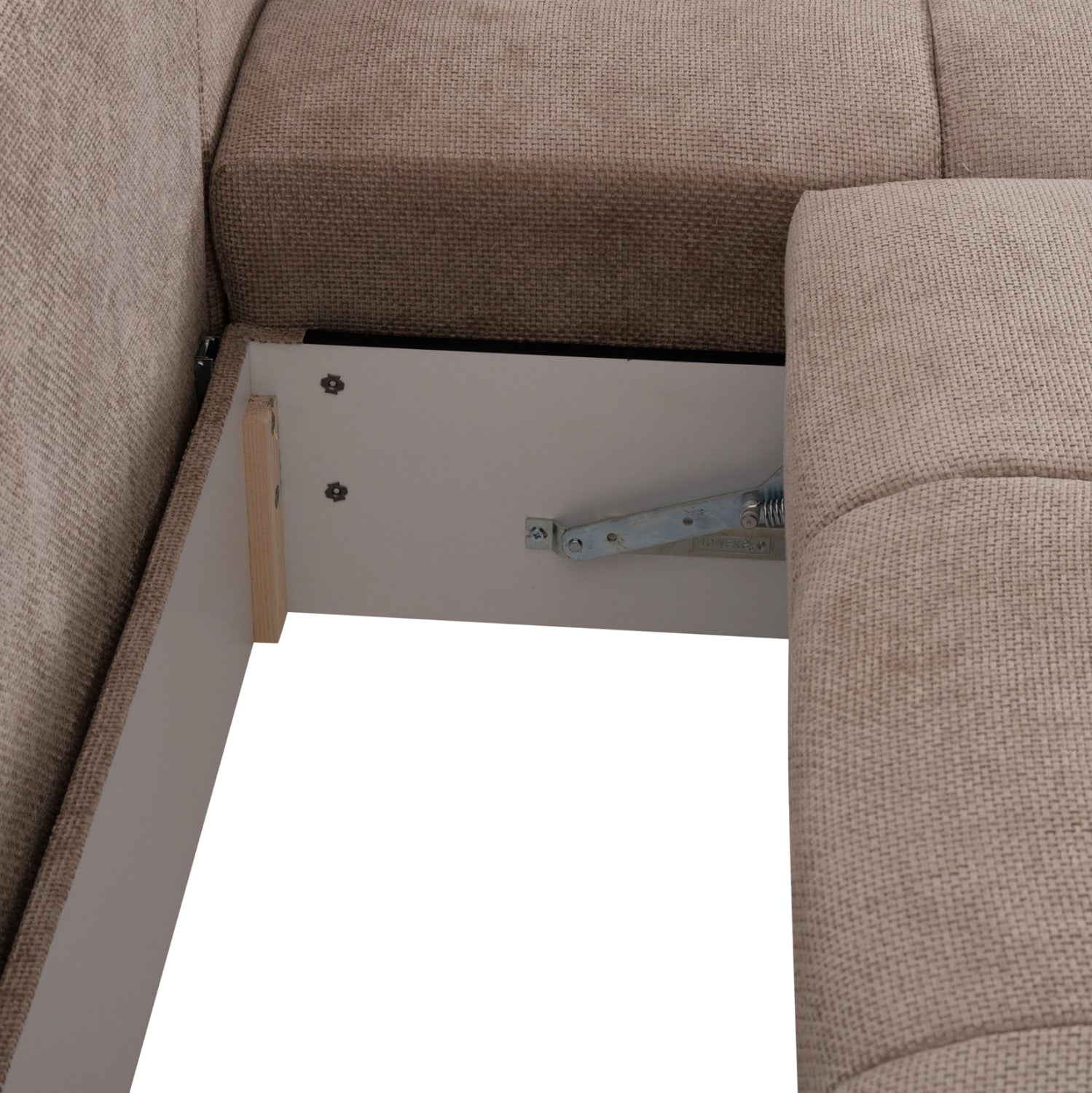 ΚΑΝΑΠΕΣ ΚΡΕΒΑΤΙ ΔΕΞΙΑ ΓΩΝΙΑ COMFYRA HM3336.03R ΜΠΕΖ ΥΦΑΣΜΑ 270x181x75Υεκ - Pakobazaar