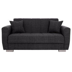 ΚΑΝΑΠΕΣ ΚΡΕΒΑΤΙ POLYA ΔΙΘΕΣΙΟΣ ΓΚΡΙ HM3241.03 153x87x77Υεκ. - Pakobazaar