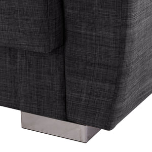 ΚΑΝΑΠΕΣ ΚΡΕΒΑΤΙ POLYA ΔΙΘΕΣΙΟΣ ΓΚΡΙ HM3241.03 153x87x77Υεκ. - Pakobazaar