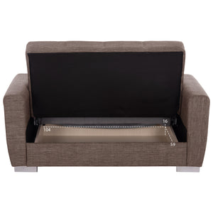 ΚΑΝΑΠΕΣ ΚΡΕΒΑΤΙ POLYA ΔΙΘΕΣΙΟΣ ΚΑΦΕ HM3241.02 153x87x77 εκ. - Pakobazaar