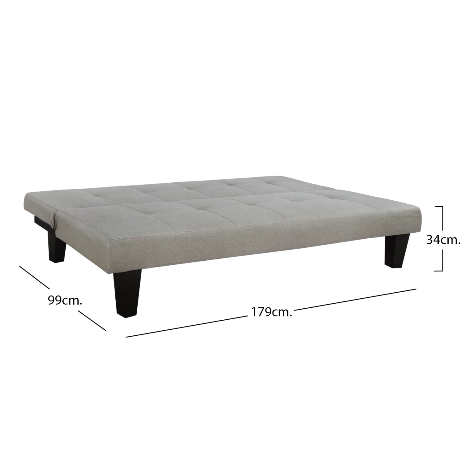 ΚΑΝΑΠΕΣ ΚΡΕΒΑΤΙ ODESSA HM3000.01 ΥΦΑΣΜΑ ΜΠΕΖ 179x80x79 εκ. - Pakobazaar