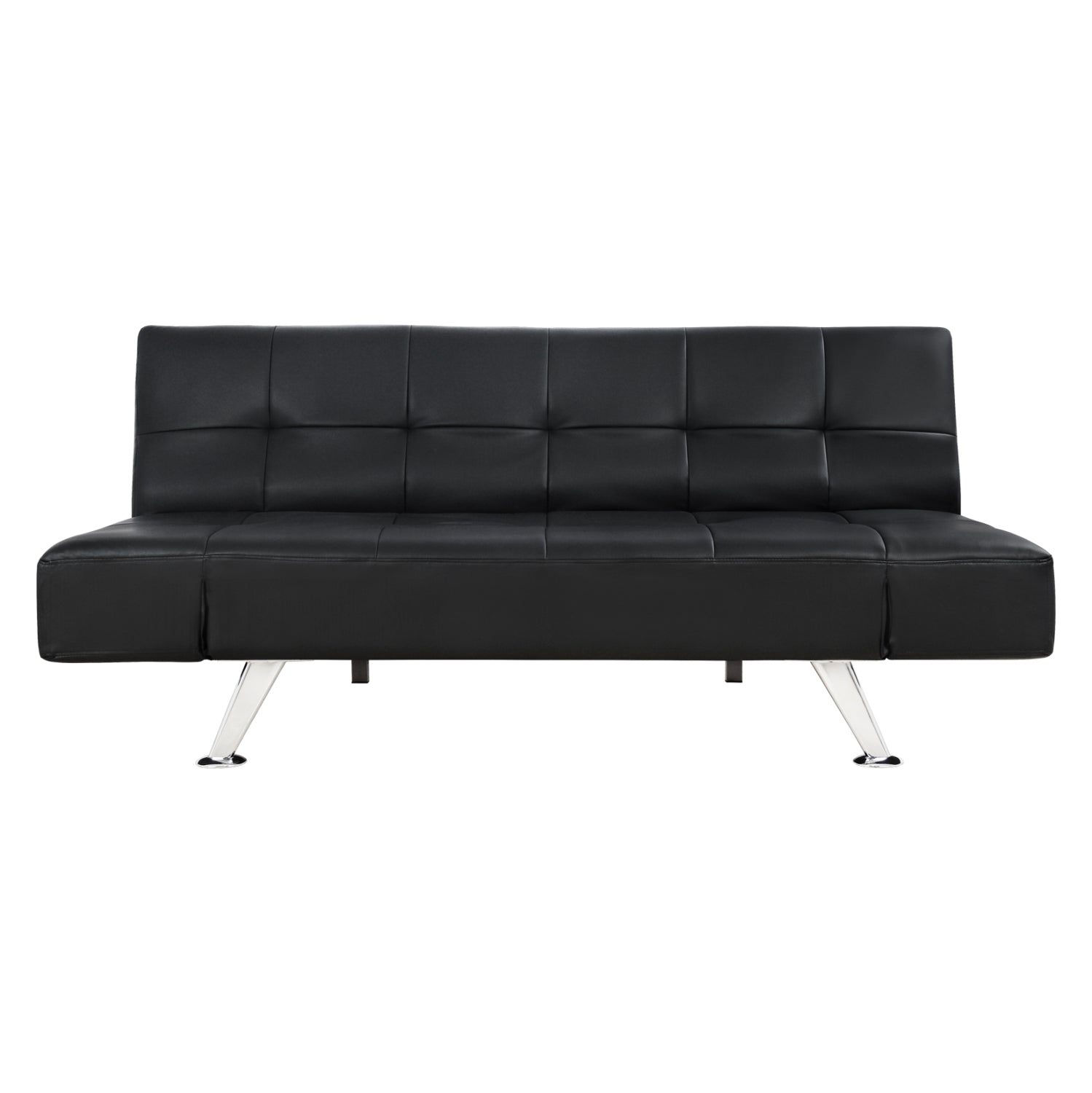 ΚΑΝΑΠΕΣ ΚΡΕΒΑΤΙ HM3001.02 THOM ΜΕ ΑΝΑΔΙΠΛΟΥΜΕΝΑ ΜΠΡΑΤΣΑ ΜΑΥΡΟ PU 189x93x82 εκ. - Pakobazaar