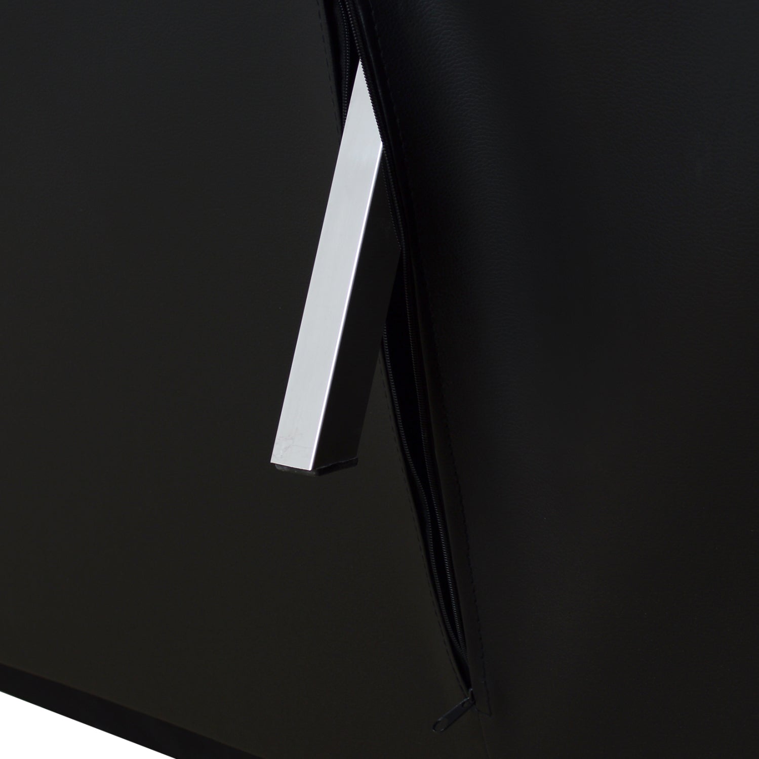 ΚΑΝΑΠΕΣ ΚΡΕΒΑΤΙ HM3001.02 THOM ΜΕ ΑΝΑΔΙΠΛΟΥΜΕΝΑ ΜΠΡΑΤΣΑ ΜΑΥΡΟ PU 189x93x82 εκ. - Pakobazaar