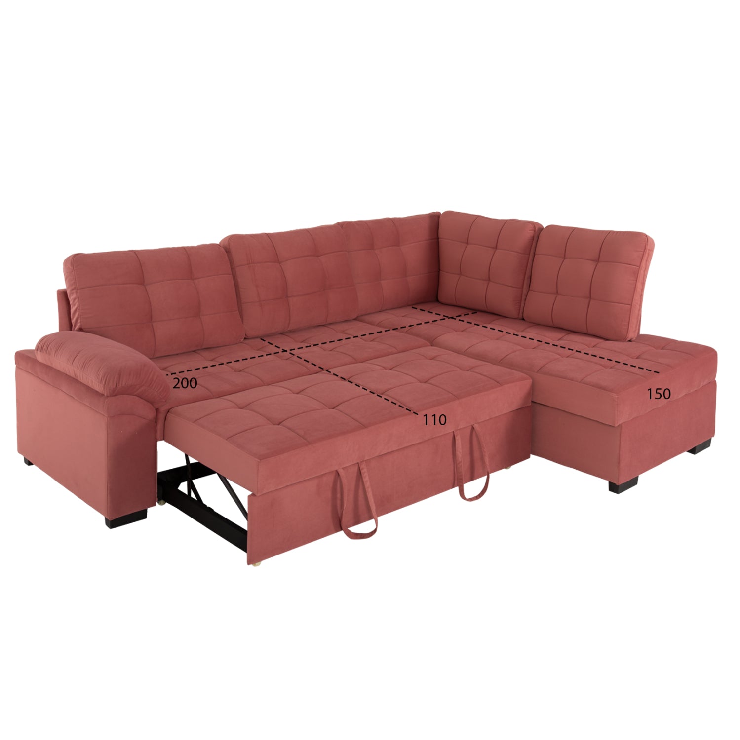 ΚΑΝΑΠΕΣ ΚΡΕΒΑΤΙ JADE HM3144.03R ΔΕΞΙΑ ΓΩΝΙΑ ΣΑΠΙΟ ΜΗΛΟ ΒΕΛΟΥΔΟ 250x80-180x73-88Υεκ. - Pakobazaar