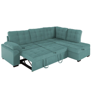 ΚΑΝΑΠΕΣ ΚΡΕΒΑΤΙ JADE HM3144.04R ΔΕΞΙΑ ΓΩΝΙΑ ΒΕΡΑΜΑΝ ΒΕΛΟΥΔΟ 250x80-180x73-88Υεκ. - Pakobazaar