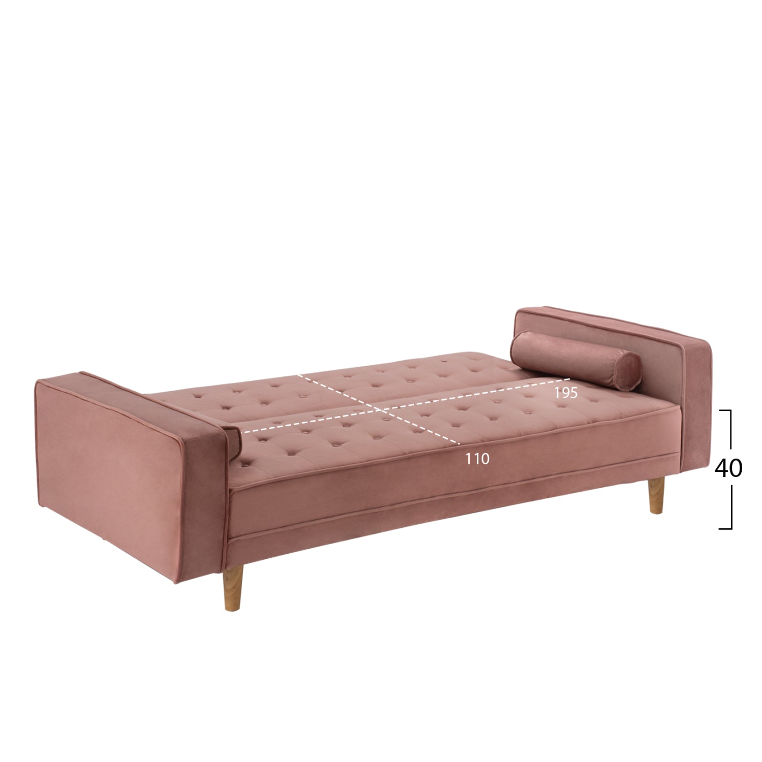 ΚΑΝΑΠΕΣ ΚΡΕΒΑΤΙ SALVADOR HM3150.12 ΒΕΛΟΥΔΟ ΣΑΠΙΟ ΜΗΛΟ  223X90X80Y εκ. - Pakobazaar