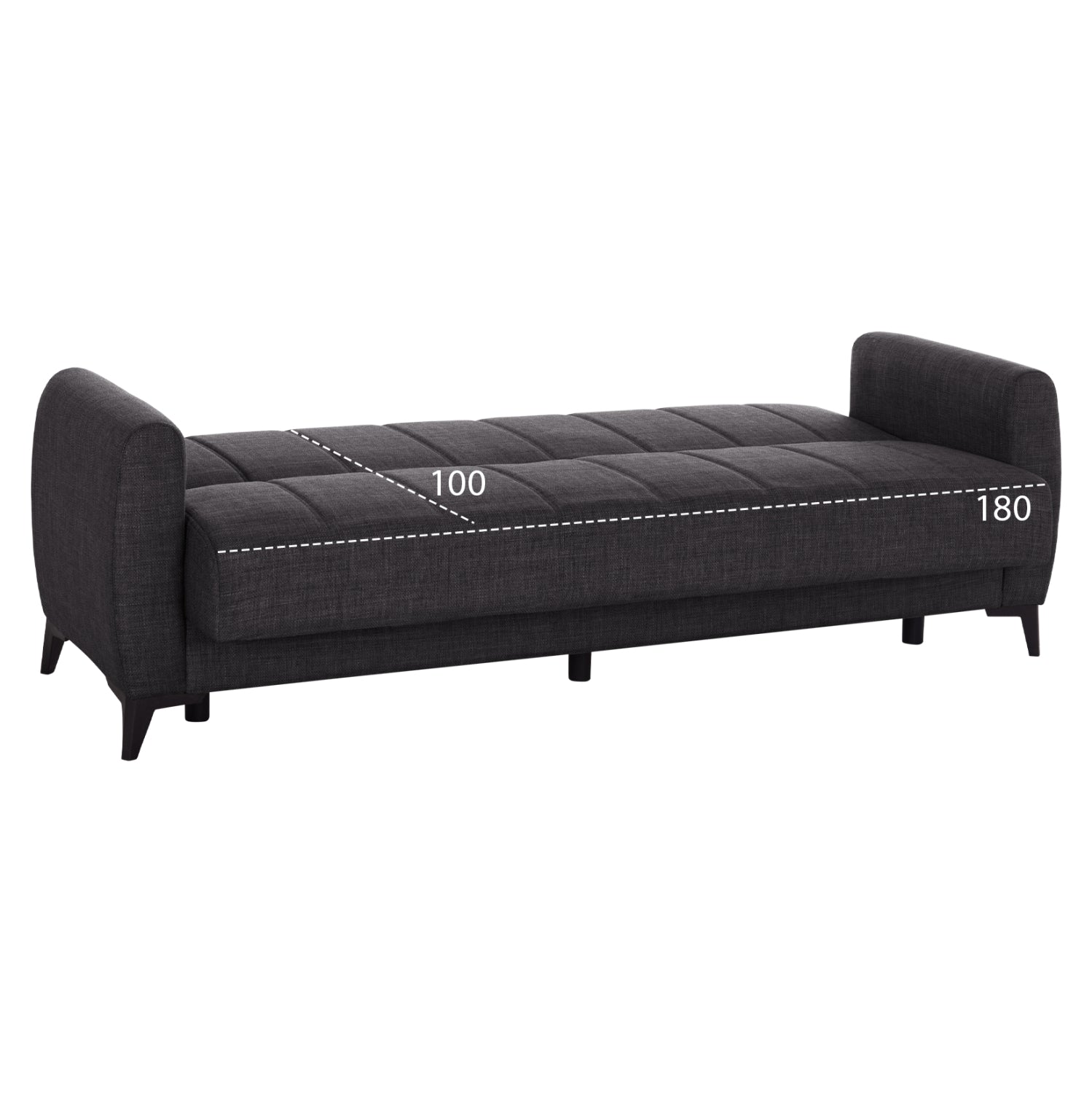 ΚΑΝΑΠΕΣ ΚΡΕΒΑΤΙ ΜΕ ΑΠΟΘ.ΧΩΡΟ TΡΙΘΕΣΙΟΣ NIKKO HM3292.01 ΓΚΡΙ ΥΦΑΣΜΑ 209x76x83Υεκ. - Pakobazaar