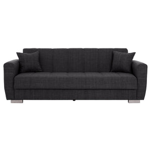 ΚΑΝΑΠΕΣ ΚΡΕΒΑΤΙ POLYA ΤΡΙΘΕΣΙΟΣ HM3240.03 ΓΚΡΙ 215x85x76Υ εκ. - Pakobazaar