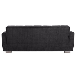 ΚΑΝΑΠΕΣ ΚΡΕΒΑΤΙ POLYA ΤΡΙΘΕΣΙΟΣ HM3240.03 ΓΚΡΙ 215x85x76Υ εκ. - Pakobazaar