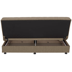 ΚΑΝΑΠΕΣ ΚΡΕΒΑΤΙ ANDRI ΤΡΙΘΕΣΙΟΣ ΚΑΦΕ HM3239.02 180x72x77Υ εκ. - Pakobazaar