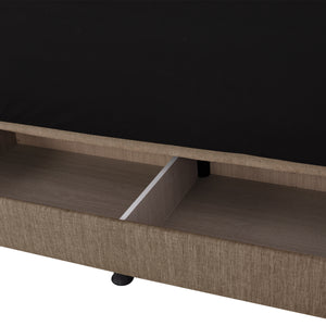 ΚΑΝΑΠΕΣ ΚΡΕΒΑΤΙ ANDRI ΤΡΙΘΕΣΙΟΣ ΚΑΦΕ HM3239.02 180x72x77Υ εκ. - Pakobazaar
