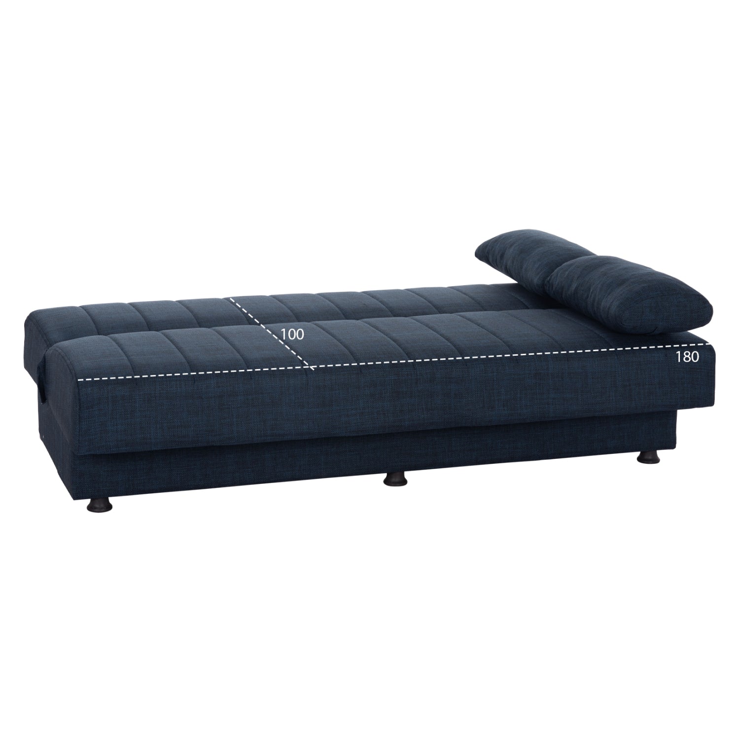 ΚΑΝΑΠΕΣ ΚΡΕΒΑΤΙ ANDRI ΤΡΙΘΕΣΙΟΣ ΜΠΛΕ HM3239.07 180x83x74Y εκ. - Pakobazaar
