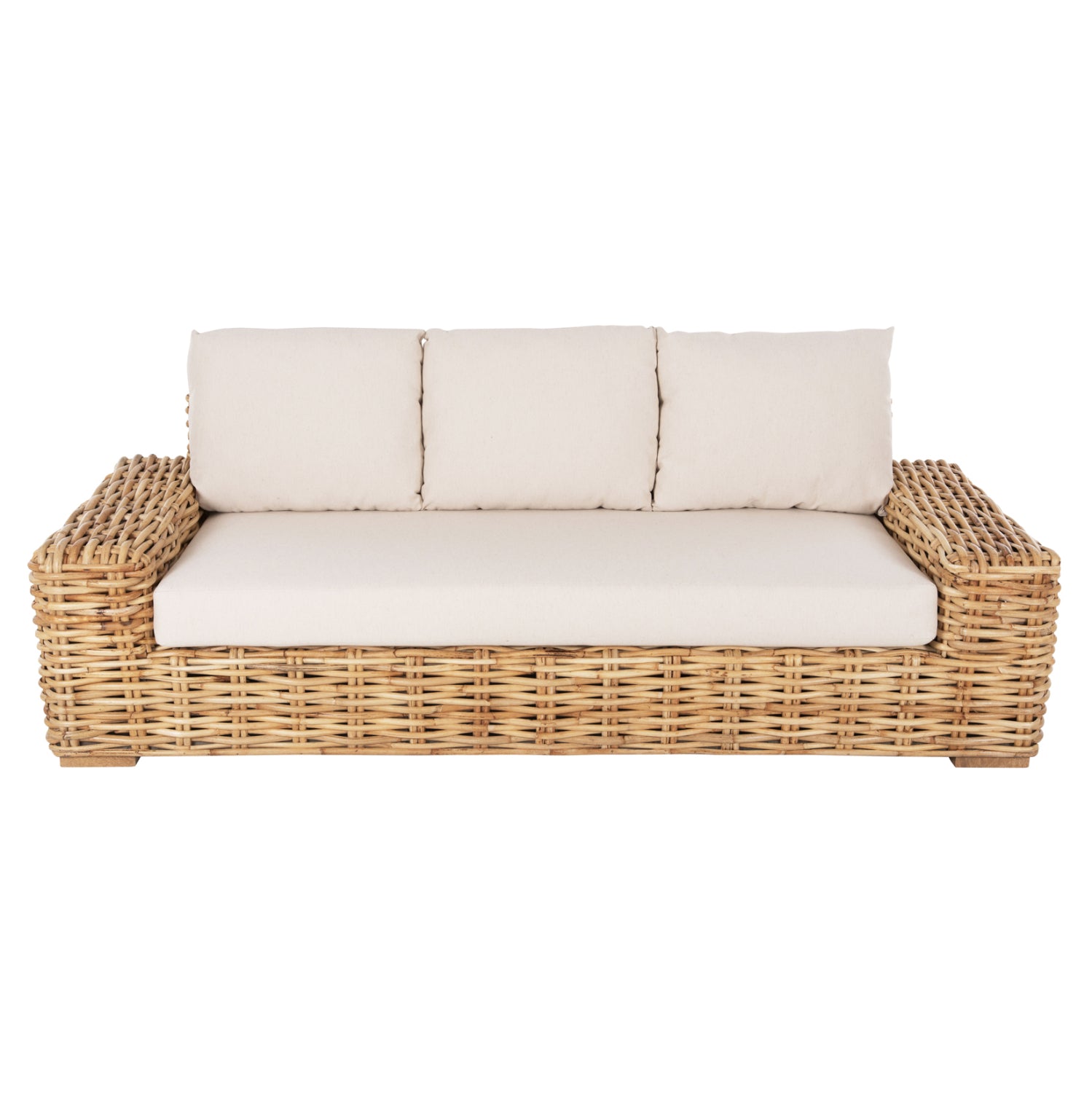ΚΑΝΑΠΕΣ ΤΡΙΘΕΣΙΟΣ ΕΞ.ΧΩΡΟΥ TROPEL HM9808 ΞΥΛΟ MANGO-RATTAN ΦΥΣΙΚΟ-ΛΕΥΚΑ ΜΑΞΙΛΑΡΙΑ 216x88x85Υεκ - Pakobazaar