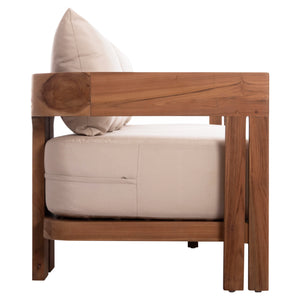 ΚΑΝΑΠΕΣ ΤΡΙΘΕΣΙΟΣ ΣΕΙΡΑ KIOTO HM6382 ΞΥΛΟ TEAK ΦΥΣΙΚΟ-ΜΠΕΖ ΜΑΞΙΛΑΡΙΑ 210x74x72Υεκ. - Pakobazaar