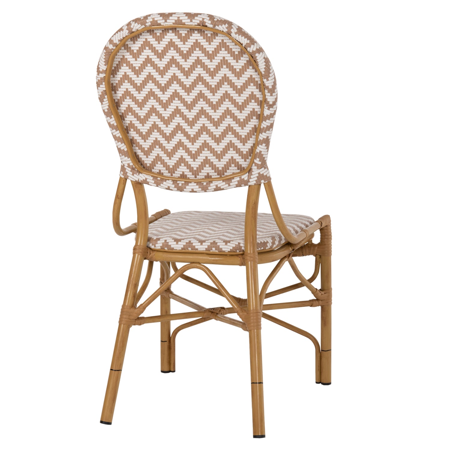 ΚΑΡΕΚΛΑ ΑΛΟΥΜΙΝΙΟΥ BAMBOO LOOK ΦΥΣΙΚΟ - ΛΕΥΚΟ HM5927.03 46x56x95Yεκ. - Pakobazaar