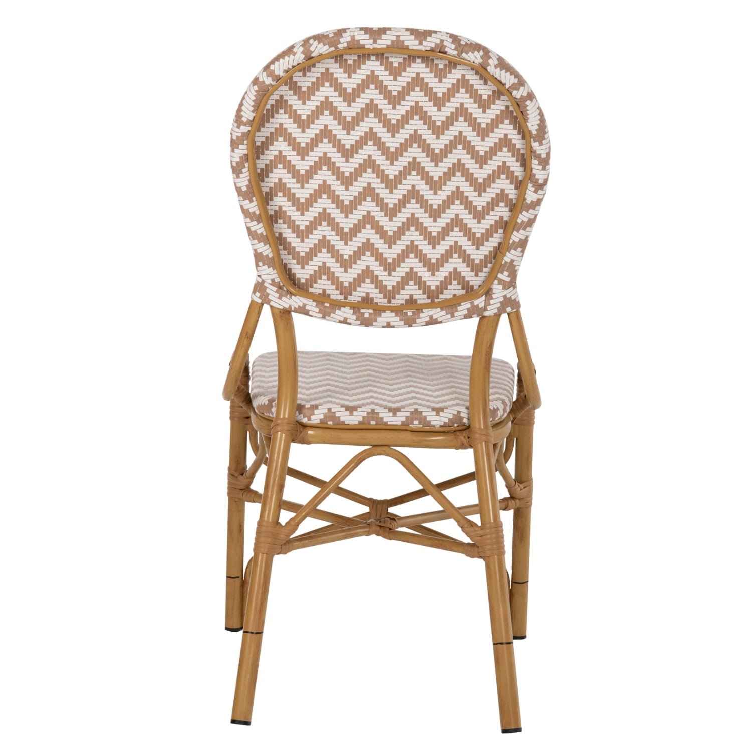 ΚΑΡΕΚΛΑ ΑΛΟΥΜΙΝΙΟΥ BAMBOO LOOK ΦΥΣΙΚΟ - ΛΕΥΚΟ HM5927.03 46x56x95Yεκ. - Pakobazaar