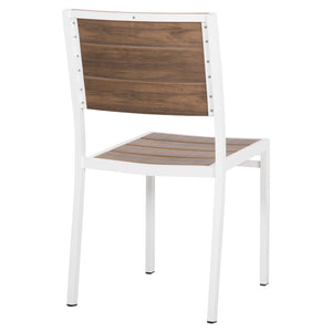 ΚΑΡΕΚΛΑ ΑΛΟΥΜΙΝΙΟΥ SAGA HM6063.01 ΛΕΥΚΗ ΜΕ POLYWOOD 46x52x86Υεκ. - Pakobazaar