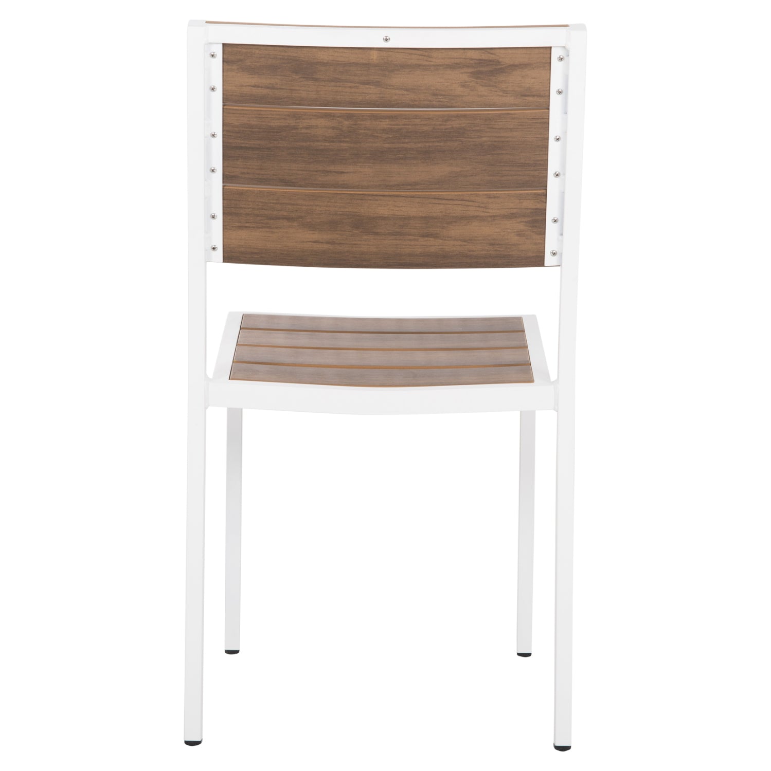 ΚΑΡΕΚΛΑ ΑΛΟΥΜΙΝΙΟΥ SAGA HM6063.01 ΛΕΥΚΗ ΜΕ POLYWOOD 46x52x86Υεκ. - Pakobazaar