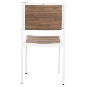 ΚΑΡΕΚΛΑ ΑΛΟΥΜΙΝΙΟΥ SAGA HM6063.01 ΛΕΥΚΗ ΜΕ POLYWOOD 46x52x86Υεκ. - Pakobazaar