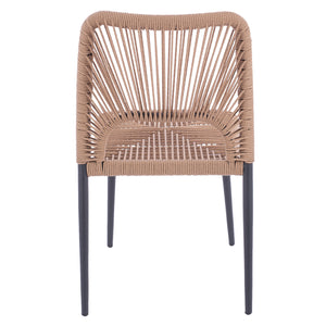 ΚΑΡΕΚΛΑ ΑΛΟΥΜΙΝΙΟΥ ΓΚΡΙ ΜΕ P.E.TWIST RATTAN ΜΠΕΖ HM5770.02 45x63x82Υ εκ. - Pakobazaar