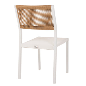 ΚΑΡΕΚΛΑ ΑΛΟΥΜΙΝΙΟΥ ΛΕΥΚΗ ΜΠΕΖ RATTAN & TEXTLINE HM5921.02 46x55,5x83Yεκ. - Pakobazaar