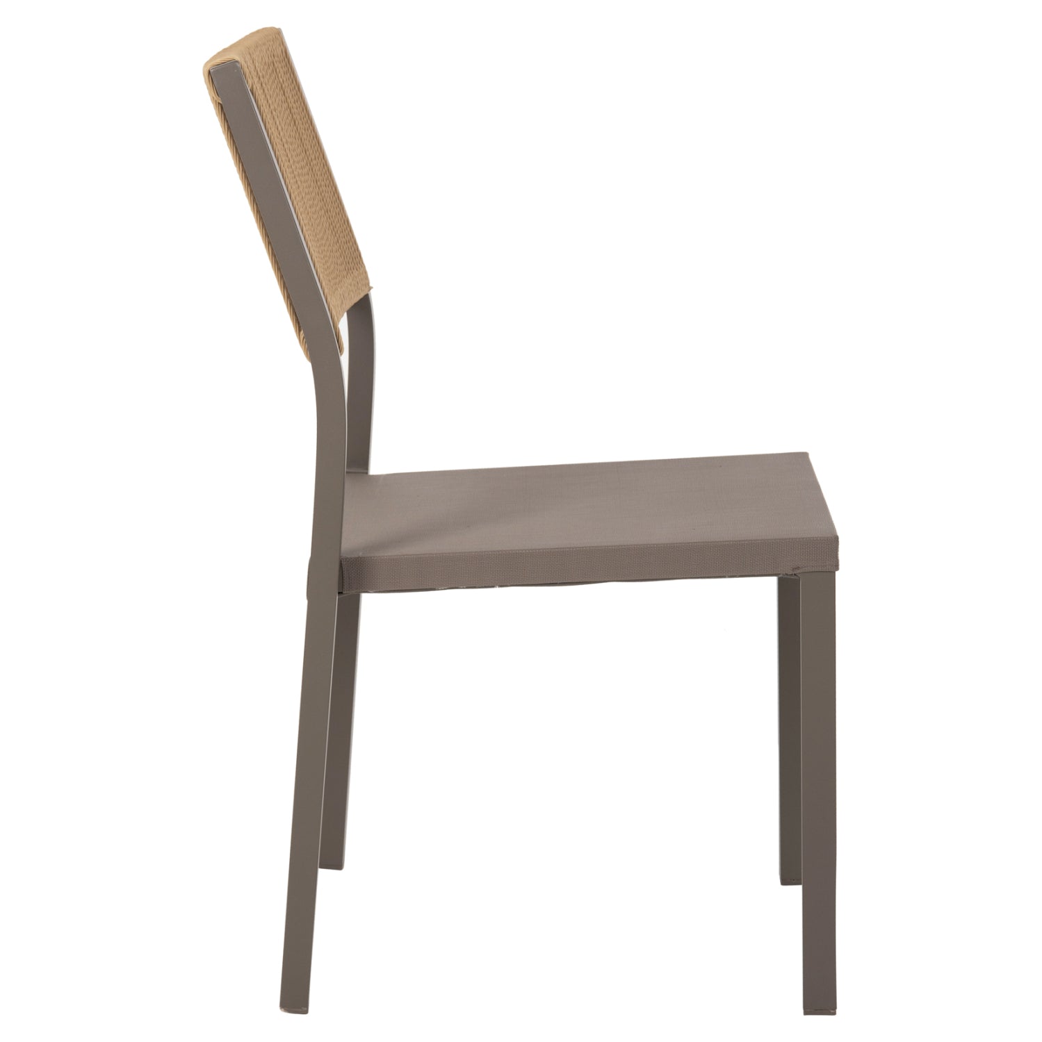 ΚΑΡΕΚΛΑ ΑΛΟΥΜΙΝΙΟΥ ΣΑΜΠΑΝΙ ΜΕ RATTAN & TEXTLINE HM5921.03 46x55,5x83 εκ. - Pakobazaar
