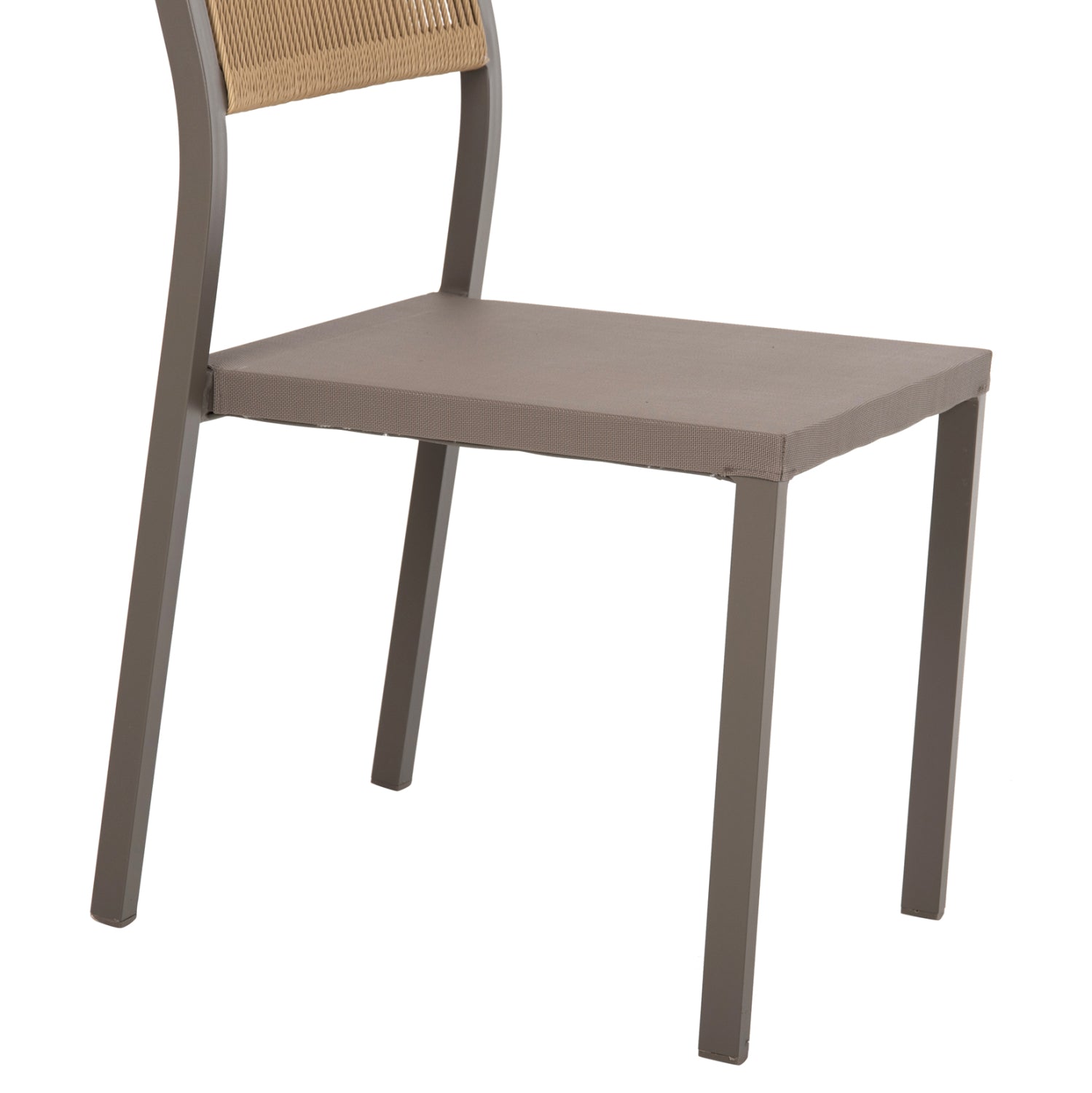 ΚΑΡΕΚΛΑ ΑΛΟΥΜΙΝΙΟΥ ΣΑΜΠΑΝΙ ΜΕ RATTAN & TEXTLINE HM5921.03 46x55,5x83 εκ. - Pakobazaar