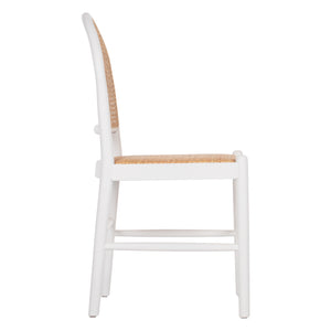ΚΑΡΕΚΛΑ ΑΠΟ ΟΞΙΑ ΣΕ ΛΕΥΚΟ-RATTAN ΜΠΕΖ HM9407.03 43x50x87Yεκ. - Pakobazaar