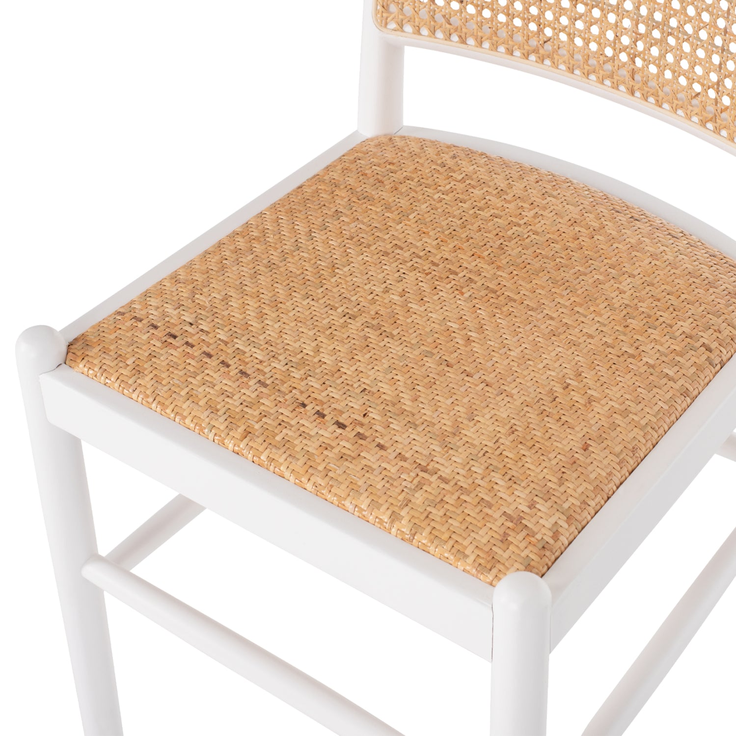 ΚΑΡΕΚΛΑ ΑΠΟ ΟΞΙΑ ΣΕ ΛΕΥΚΟ-RATTAN ΜΠΕΖ HM9407.03 43x50x87Yεκ. - Pakobazaar